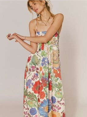 Free people Botanical Maxi Dress spring combo